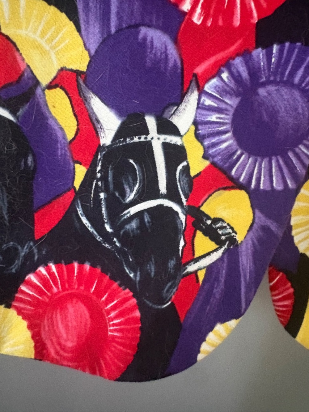 Vintage Escada Equestrian Horse & Prize Ribbon Statement Blazer 42 Like New - Picture 7 of 16